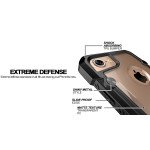 Wholesale iPhone 7 Clear Defense Hybrid Case (Black)